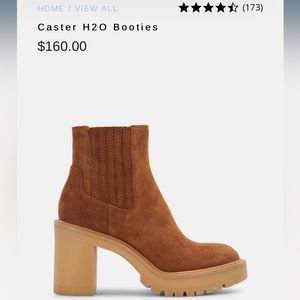 NWT Dolce Vita Caster Bootie, Camel 9.5